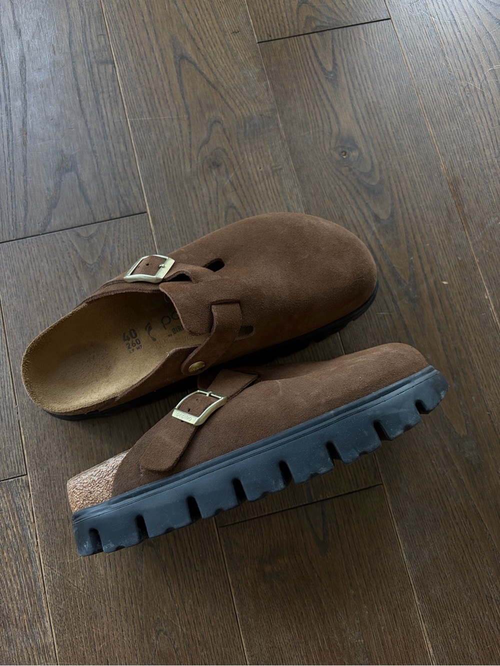 Birkenstock Women’s Boston Chunky Suede Leather Clogs